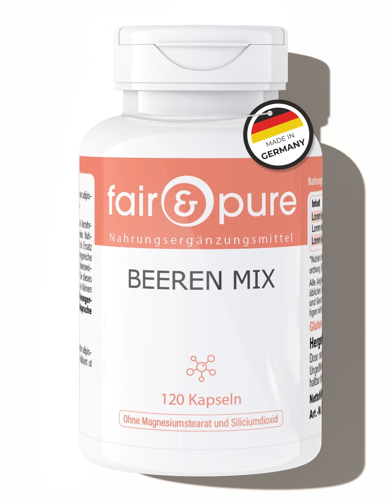 Berry Mix - 120 Capsules - VEGAN | fair & pure